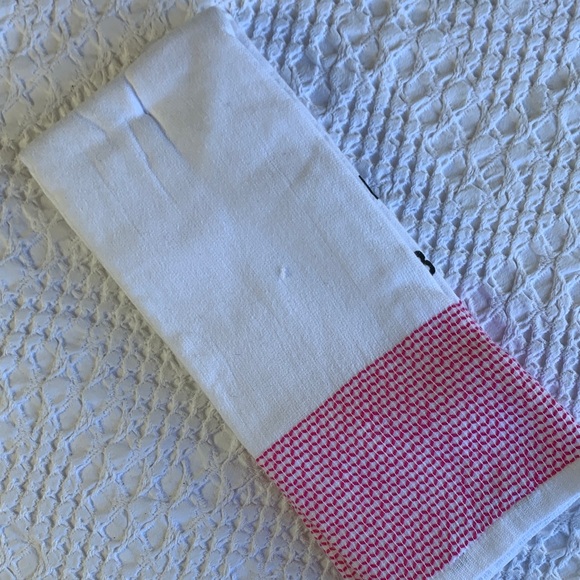 Kate Spade White Pink Kitchen  Towels Eat Cake For Breakfast - Picture 5 of 16